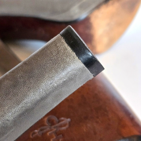 COLE HAAN Designer Business Casual Ultra High Olive Green Sexy Leather Shoes 6B - Picture 6 of 7